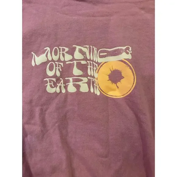 Brothers Marshall Hoodie Surf Graphic Pink Pullover Size L Y2K Beach Vibes - Picture 7 of 7